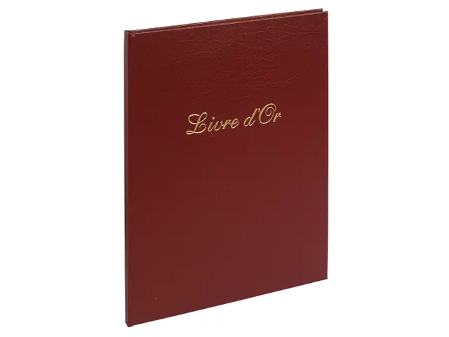 Livre d'or Balacron avec titre 100 pages blanches - 27x22 cm vertical