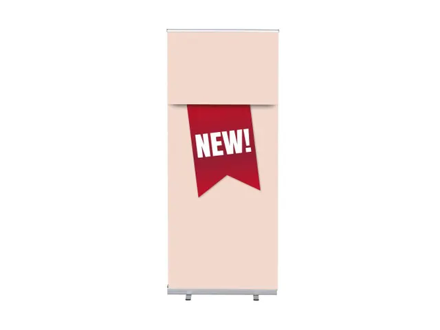 Roll-Banner 85x200 complete set met print "NEW" Rood