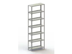 magazijnstelling,grondveld,HxBxD 2200x754x304mm,vaklast 80kg