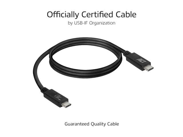 Kabel ACT USB 3.2 USB-C USB-IF gecertificeerd 2 meter