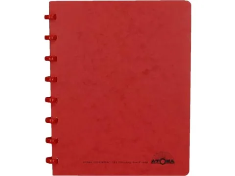 schrift, ft A5, 144 bladzijden, geruit 5 mm, rood