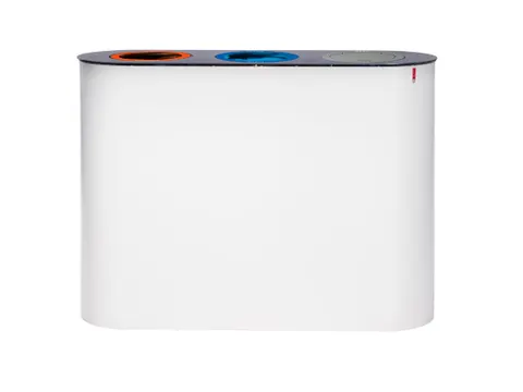 Lune Split 3 Afvalscheidingsunit 3x38 Liter Wit Antraciet