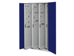 Verticale Uitschuifkast Geperf 1950x1000x600mm 4legborden Ral5010