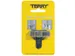Terry Clip Tbv 3 Pennen/potlood Zilverkleurig