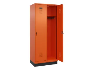 locker,HxBxD 1950x800x500mm,2vak,vak B 400mm,draaigrendel,sokkel - 1
