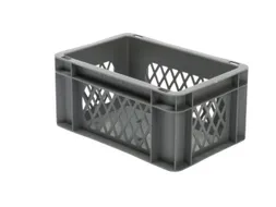 Euronorm-Stapelbak 5.5l Hxlxb 145x300x200mm Wanden Open Grijs
