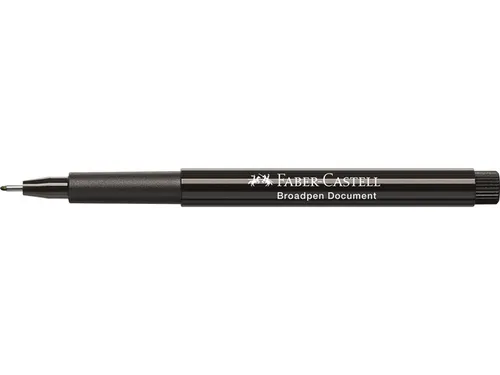 fineliner Faber Castell Broadpen 1554 zwart 0.8mm
