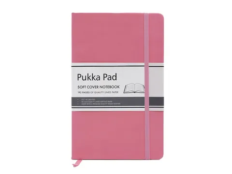 #Notitieboek Pukka Pad SignatuSC 13x21cm lijn roze
