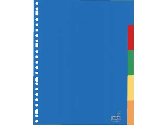 Tabblad Kangaro A4 blanco PP 120micron 5-delig 23-gaats krimp a 5 sets