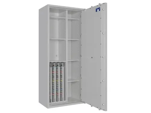 sleutelkluis,HxBxD 1550x650x420mm,448haak,legborden,romp RAL7035