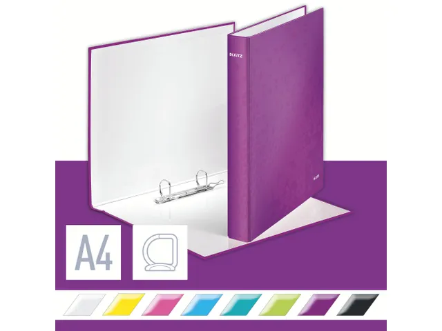 Ringband Leitz Wow 4241 D-mech 25mm 2 rings A4 Paars