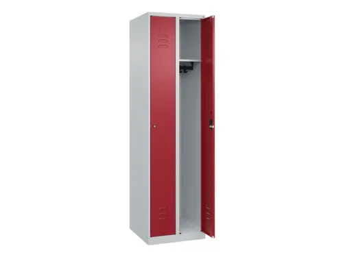 locker,HxBxD 1850x500x500mm,2vak,vak B 250mm,cil.-slot,staand op vloer