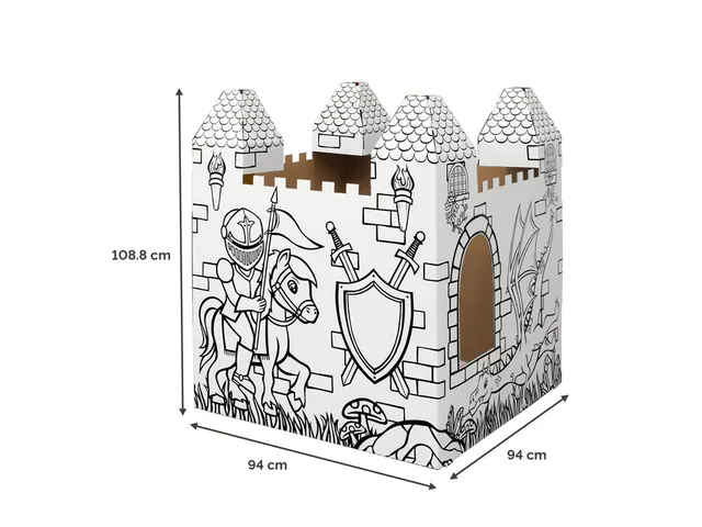 Kartonnen Kasteel XL Bankers Box Play inkleurbaar