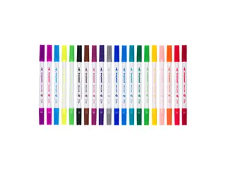 Viltstift Bruynzeel Kids Twin Point assorti 20 stuks - 5