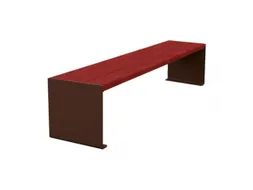 zitbank,B 1800mm,3latten,hout-zitting Mahonie,zitting H 450mm