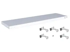 legbord,v. magazijnstelling,BxD 1000x300mm,vakl. 125kg,staal,RAL7035