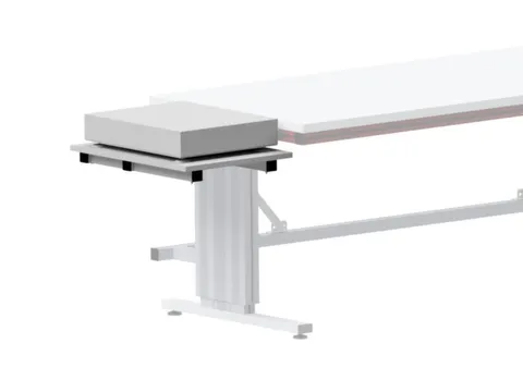 Plank aan de zijkant,v. in hgt. verst. paktafel,HxBxD 60x440x600mm