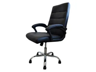 Bureaustoel Premium PU Kunstleer Zwart - 1