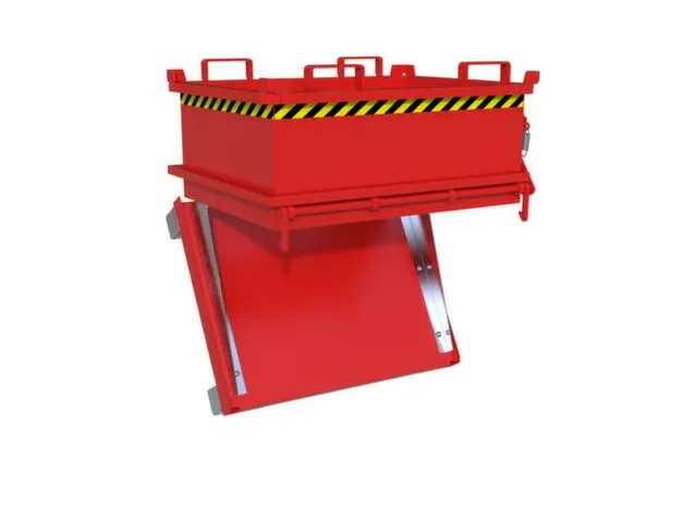 mini-benne à fond ouvrant,HxLxl 625x800x1000mm,0,24m³,fourreau,acier