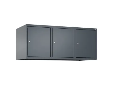 opzetkast,v. locker,3vak.,vak B 400mm,HxBxD 500x1200x500mm,vleugeldeur