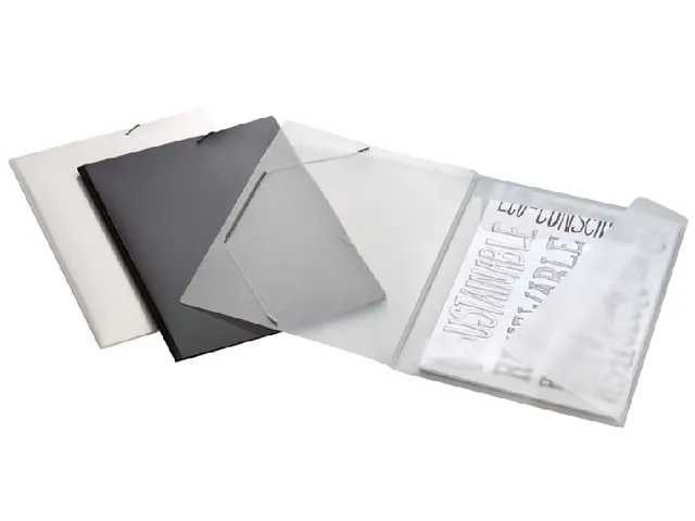 Elastomap Avanti college file A4 zwart polypropyleen