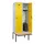 locker met bank,HxBxD 2120x800x815mm,2vak,vak B 400mm,draaigrendel