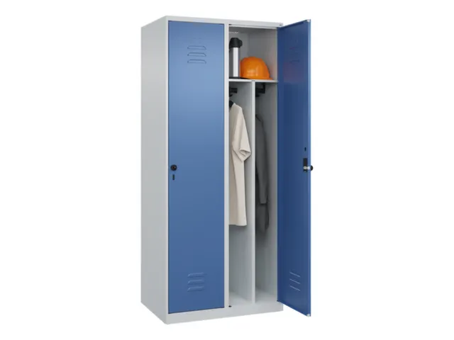 locker voor scheiding van kleding,HxBxD 1850x800x500mm,2vak