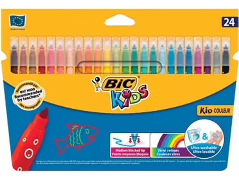 Bic viltstift Kid Couleur 24 stiften