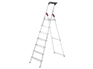 staande trap,eenzijdig,7trede(n),Stand H 1,5m,balk L 2,32m - 2