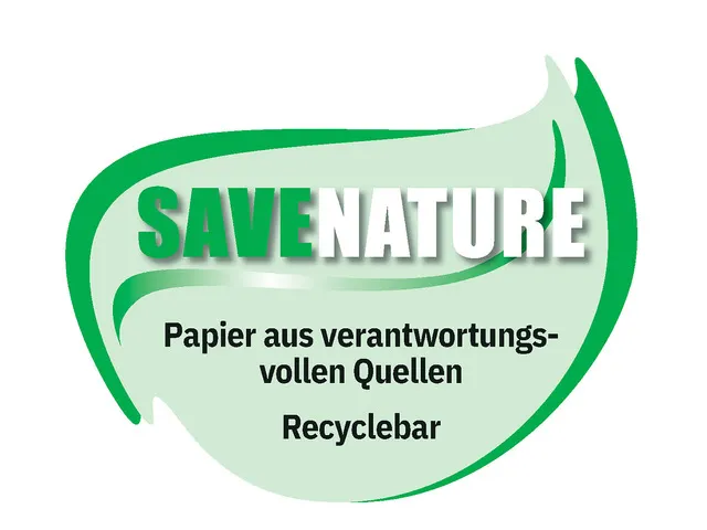 Papier avec motif Sigel Ecucalyptus A4 motif double-face papier herbe