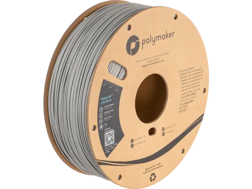 Polymaker 3D Printer filament PolyLite LW-PLA 1,75mm Grijs 0.8kg