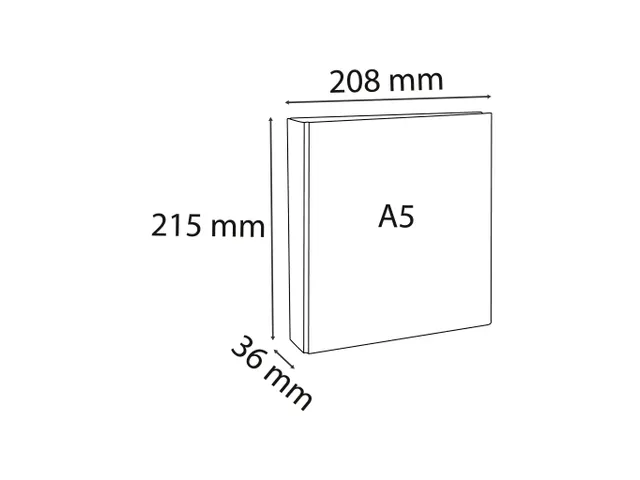 Ringmap Pp Personaliseerbaar Kreacover 2 D-Ringen 20mm A5 Wit