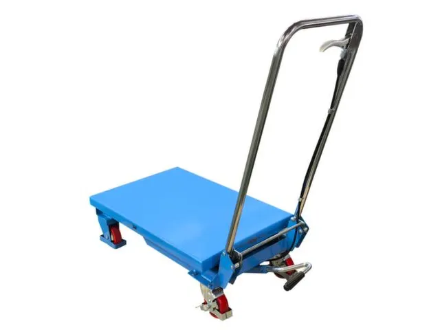 mobiele schaarheftafel,draagverm. 150kg,platform LxB 700x450mm