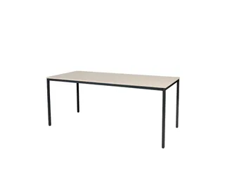 Domino Basic Tafel Vaste Hoogte 1800x800mm Robson Eiken Zwart 4-Poots - 1
