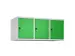 opzetkast,v. locker,3vak.,vak B 400mm,HxBxD 500x1200x500mm