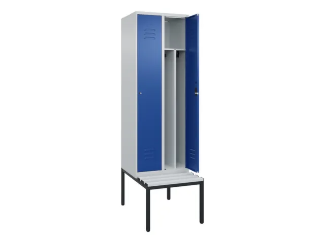 locker voor scheiding van kleding,HxBxD 2120x600x815mm,2vak