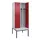 locker met bank,voor scheiding van kleding,HxBxD 2120x800x815mm,2vak