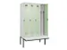 locker met bank,voor scheiding van kleding,HxBxD 2120x1200x815mm,4vak
