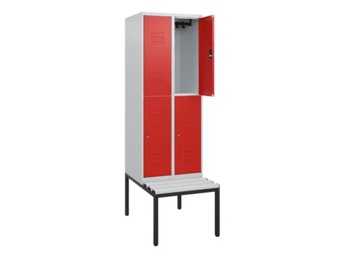 Dubbeldekse dekenkist,HxBxD 1950x600x815mm,2x2vak.,vak B 300mm