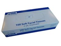 CMT soft facial tissues 2-laags wit 20x20cm