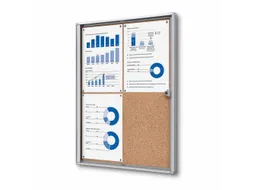 Vitrinekast Prikbord Kurk Economy 4xA4