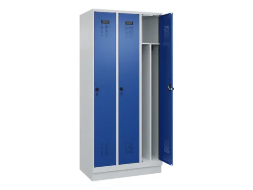 locker voor scheiding van kleding,HxBxD 1950x900x500mm,3vak