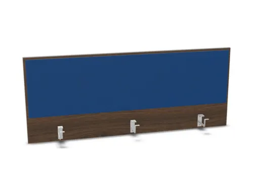 opzetpaneel bureau aanbouw achter NV bruin hickory blauw 1400mm
