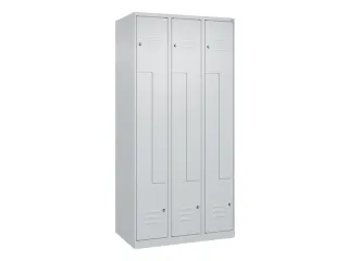 Z-garderobekast,HxBxD 1850x900x500mm,vak B 150/300mm,cil.-slot - 1