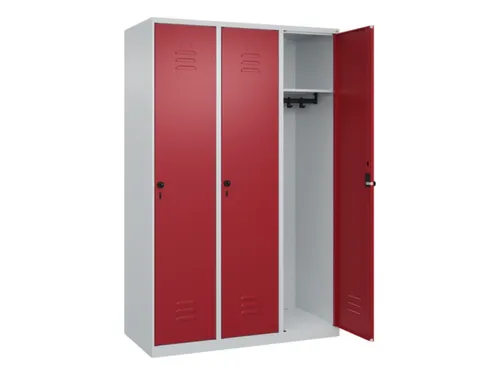 locker,HxBxD 1850x1200x500mm,3vak,vak B 400mm,draaigrendel