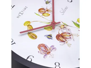 Buitenklok Nextime dia 30.5cm Silene cijfers, zwarte rand witte wijzer - 7