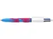 Stylo bille 4 Colours Velours pointe moyenne assorti boîte de 12 pcs