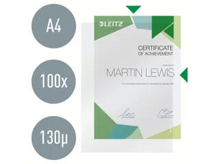 Insteekmap L-map Leitz Premium A4 Pp 0.13mm Generfd - 12