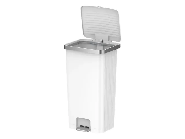 Hana 2 Pedaalemmer 90 liter Wit