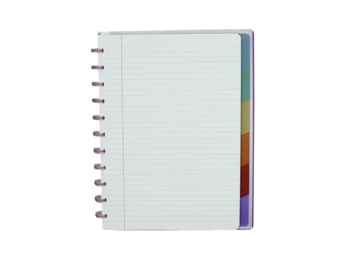 Schrift Atoma A4+ lijn 120blz 90gr PP transparant assorti